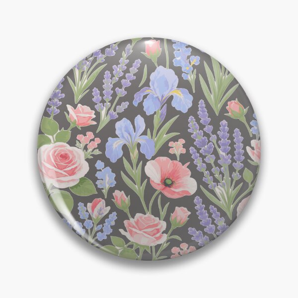 Item preview, French Provence Summer Garden Pattern - Elegant Lavender & Iris Illustration - Luxury Boutique Decor designed and sold by BelievingCreate.