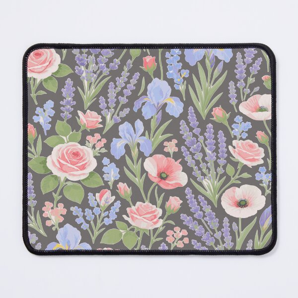 Item preview, French Provence Summer Garden Pattern - Elegant Lavender & Iris Illustration - Luxury Boutique Decor designed and sold by BelievingCreate.