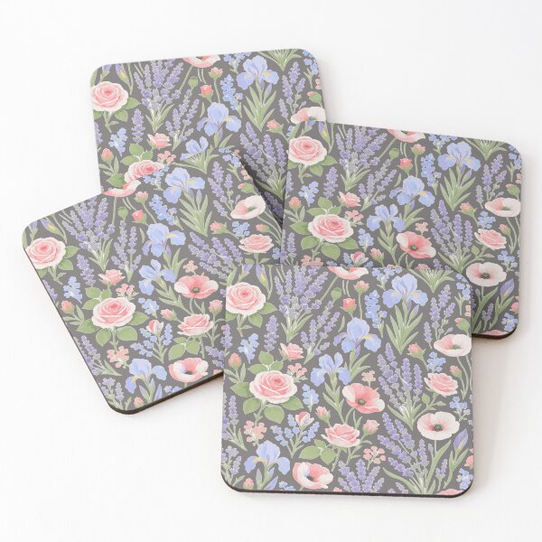 Item preview, French Provence Summer Garden Pattern - Elegant Lavender & Iris Illustration - Luxury Boutique Decor designed and sold by BelievingCreate.
