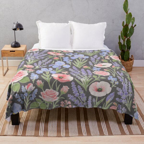 Item preview, French Provence Summer Garden Pattern - Elegant Lavender & Iris Illustration - Luxury Boutique Decor designed and sold by BelievingCreate.