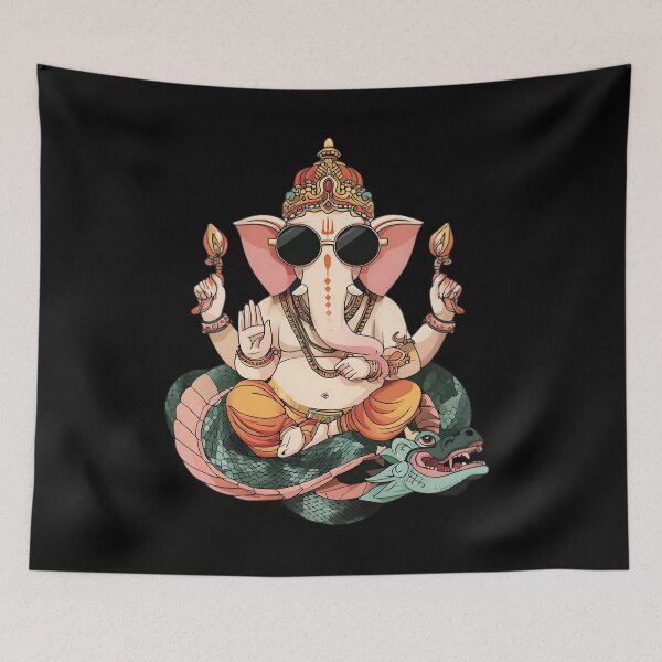 Item preview, Cool Elephant Riding Dragon Blessing Pose Pop Art designed and sold by PANNARUK THAILAND.