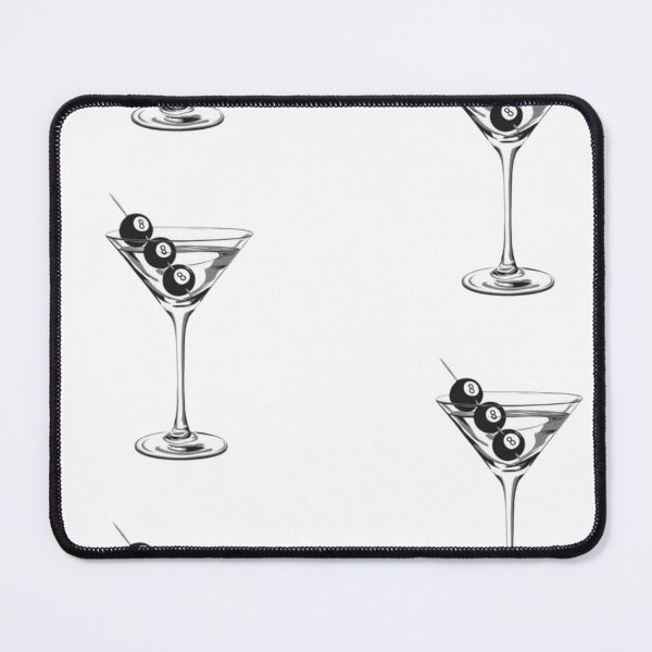 Item preview, Eight Ball Martini Illustration designed and sold by LunarDistrict.