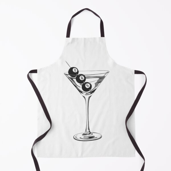 Item preview, Eight Ball Martini Illustration designed and sold by LunarDistrict.