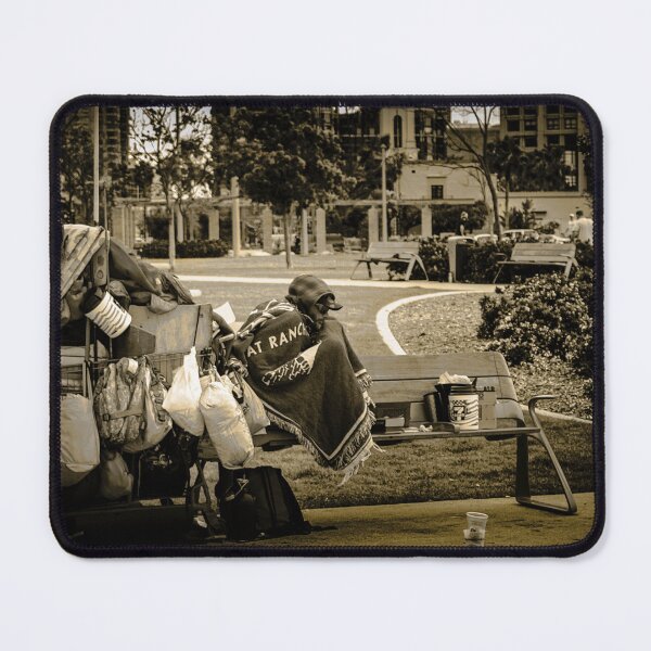 Item preview, A person with their personal belongings in an urban park designed and sold by By Sanata Photography.