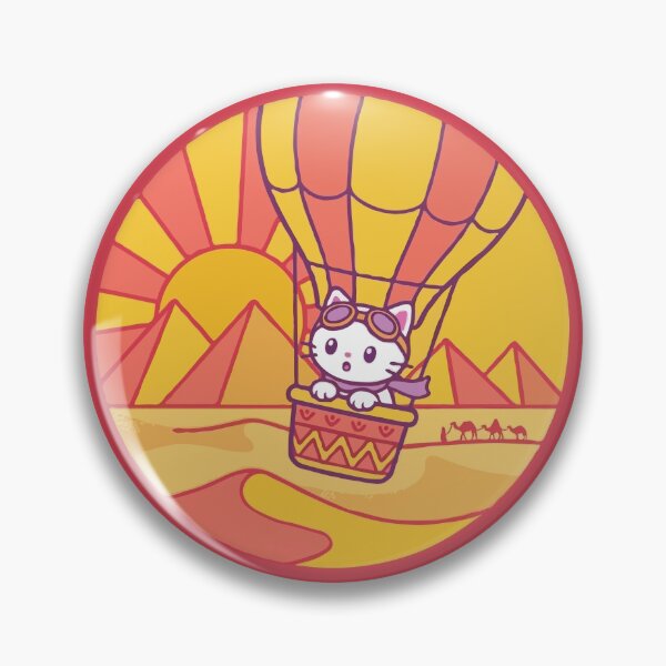 Item preview, Egypt Hot Air Balloon Cat designed and sold by Gkinoki.