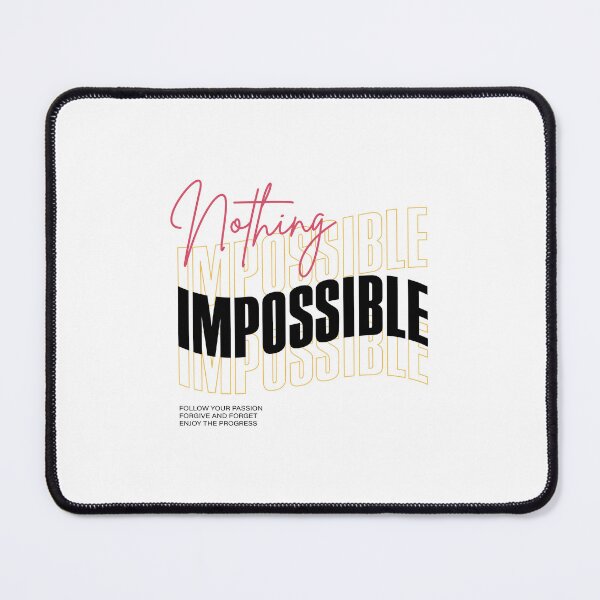 Item preview, Nothing Impossible — Retro Wavy Streetwear Typography designed and sold by FitNow.