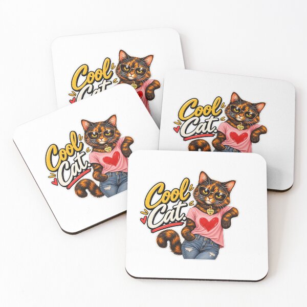 Item preview, Cool Cat Prosper | Funny Tortoiseshell Cat with Tortitude designed and sold by TerScott.