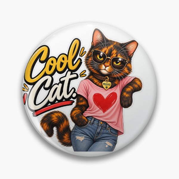 Item preview, Cool Cat Prosper | Funny Tortoiseshell Cat with Tortitude designed and sold by TerScott.