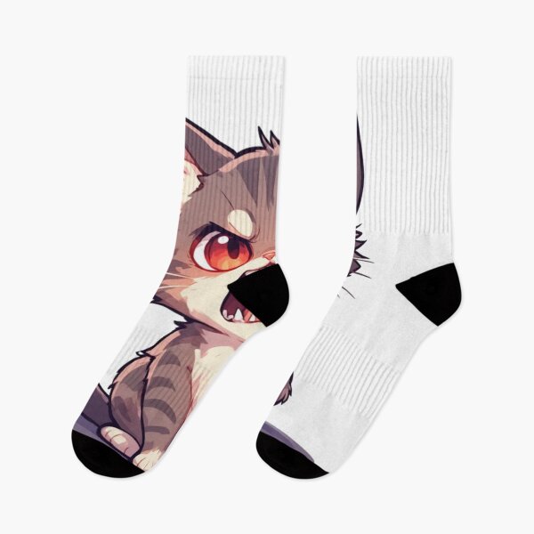 Item preview, Angry Cute Cat Red Eyes Funny Cartoon designed and sold by YAM716.