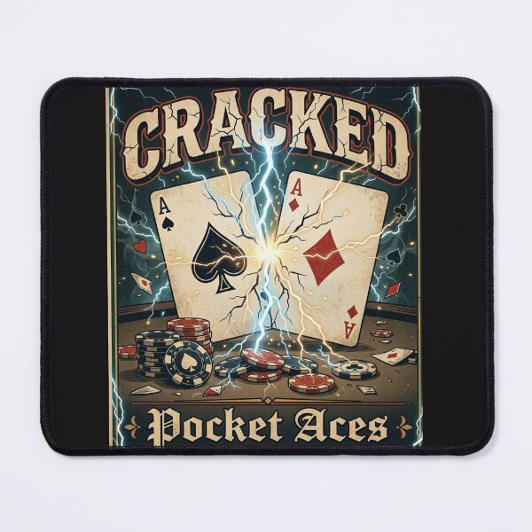 Item preview, Aces Cracked - Texas Hold'em Bad Beat Poker designed and sold by ScenicRoute66.