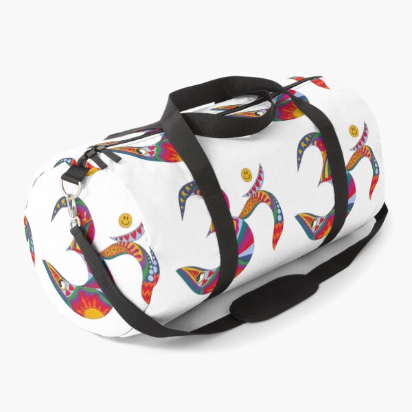 Item preview, Psychedelic Om Art White– Retro Hippie Rainbow Groovy Peace Design designed and sold by Kellie Espie Art.