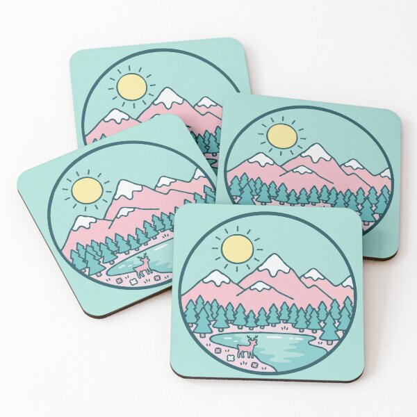 Item preview, Pastel Mountain Deer designed and sold by Gkinoki.