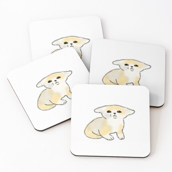 Item preview, Confused Fennec Fox Watercolor Character designed and sold by raun.draw.