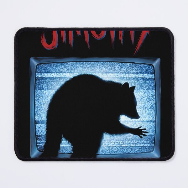 Item preview, Jimothy Silhouetted in the Static of an Old Tv Screen Reaching Out Funny Raccoon Tee designed and sold by Senpaiwaves.