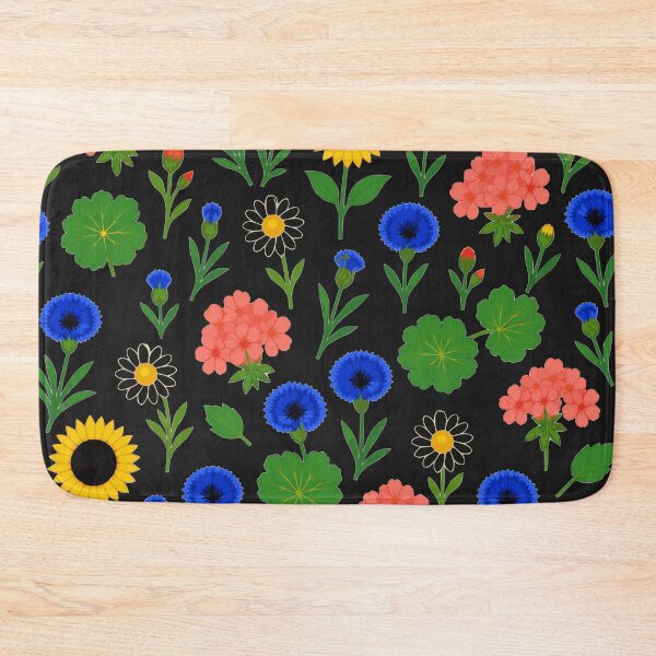 Item preview, French Countryside Sunflower & Cornflower Pattern - Vibrant Summer Garden Illustration - Aesthetic Floral Decor designed and sold by BelievingCreate.