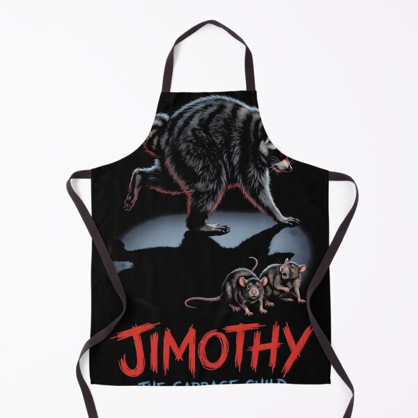 Item preview, Jimothy A Giant Shadow of him Falling Over two Terrified Rats Funny Raccoon Tee designed and sold by Senpaiwaves.