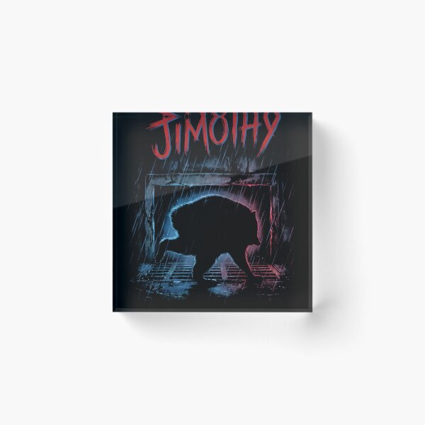 Item preview, Jimothy Crawling Out of a Storm Drain in the Rain at Night Funny Raccoon Tee designed and sold by Senpaiwaves.