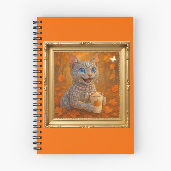 Item preview, Holy Cosmic Enjoying A Pumpkin spice Latte  designed and sold by Krystal Whiskerz.