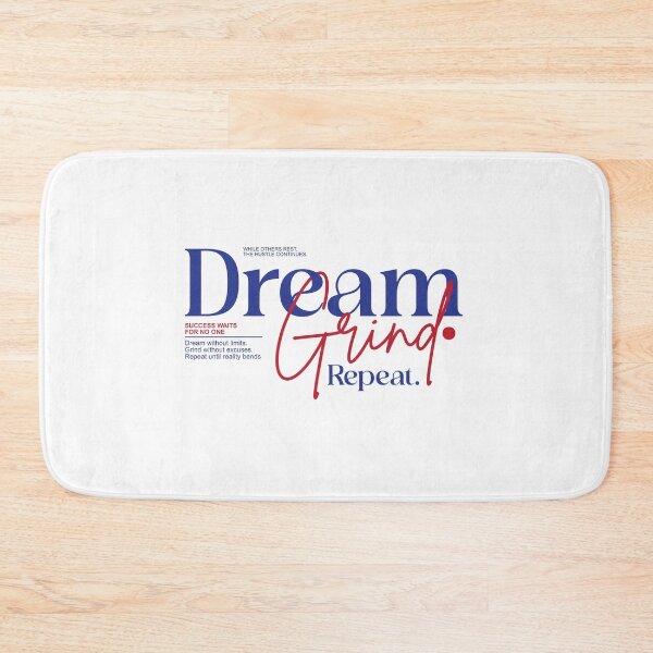 Item preview, Dream Grind Repeat — Hustle Motivational Typography designed and sold by FitNow.