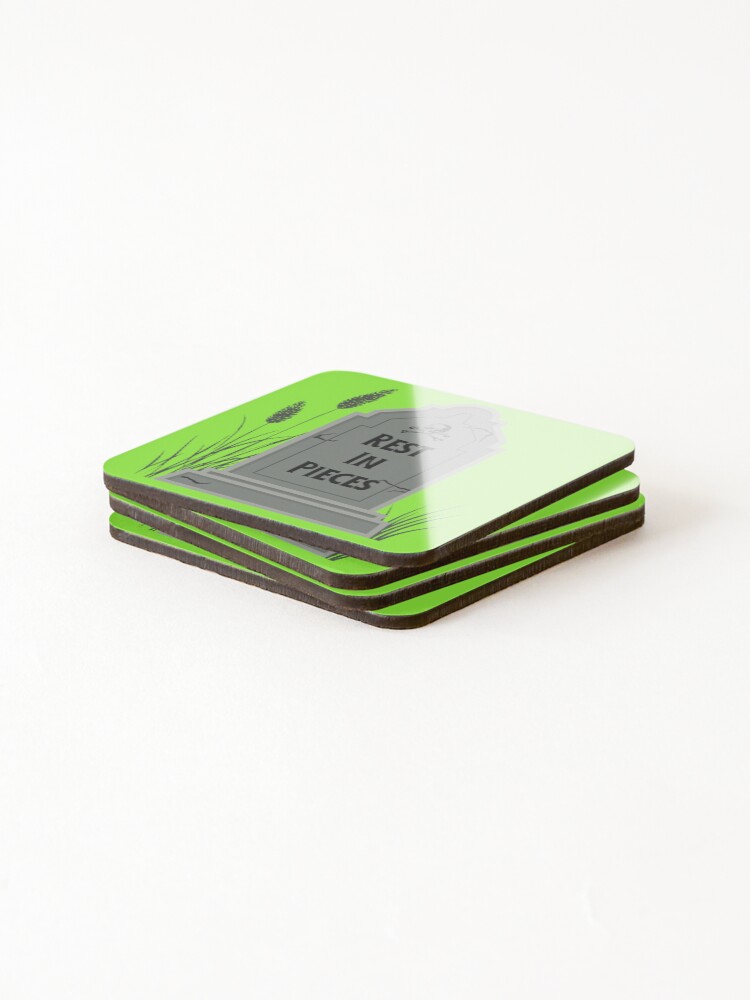 Thumbnail 4 of 5, Coasters (Set of 4), Rest In Pieces designed and sold by Little-Bit-Xtra.