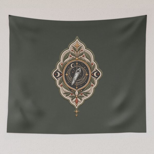 Item preview, Patch Crest Celestial Embroidered Badge Art designed and sold by StoneOak.