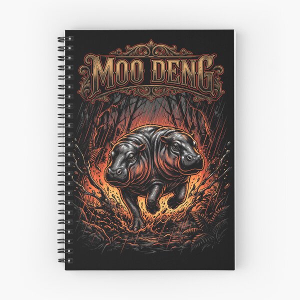 Item preview, Moo Deng Charging Through a Jungle Downpour Mud Exploding Funny Cute Animal Meme Tee designed and sold by Senpaiwaves.