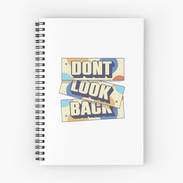 Item preview, Don’t Look Back — Retro 3D Block Typography designed and sold by FitNow.