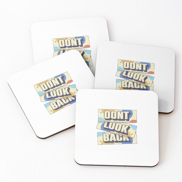 Item preview, Don’t Look Back — Retro 3D Block Typography designed and sold by FitNow.
