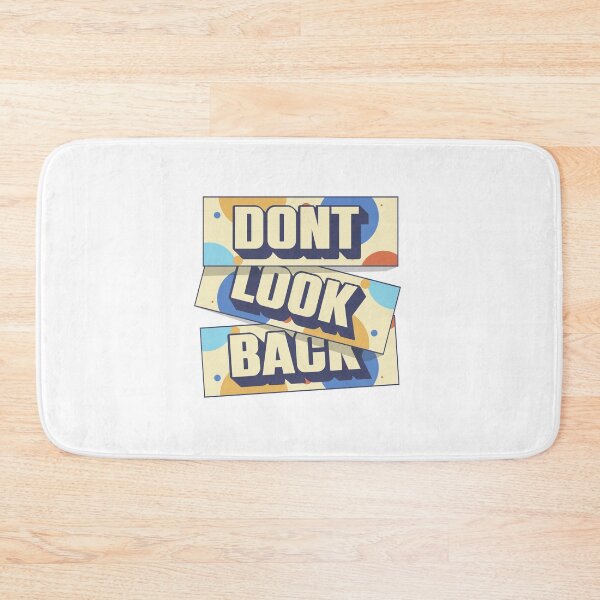 Item preview, Don’t Look Back — Retro 3D Block Typography designed and sold by FitNow.