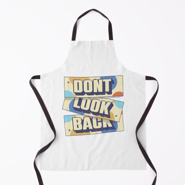 Item preview, Don’t Look Back — Retro 3D Block Typography designed and sold by FitNow.