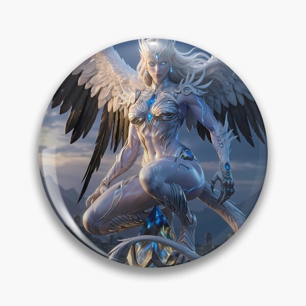 Item preview, Celestial Valkyrie Angel Dark Ruins designed and sold by GalleryBrisArt.