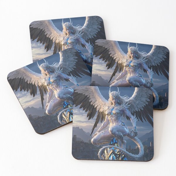 Item preview, Celestial Valkyrie Angel Dark Ruins designed and sold by GalleryBrisArt.