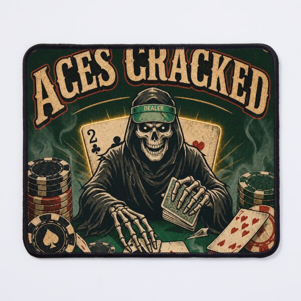 Item preview, The Grim Reaper Shuffle - Aces Cracked Skeleton Poker designed and sold by ScenicRoute66.