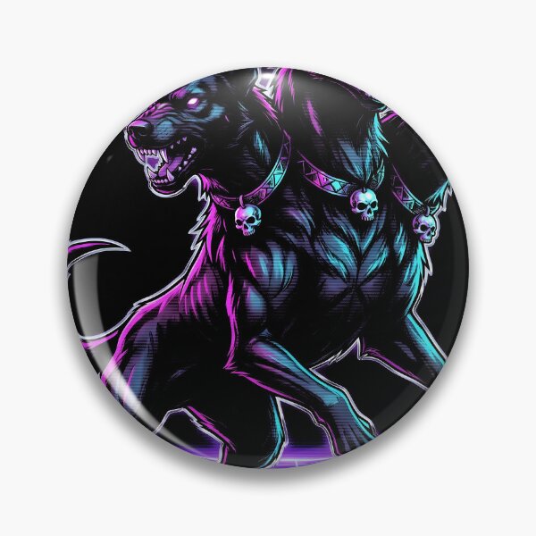 Item preview, Cerberus Hades Synthwave Gamer Graphic Tee designed and sold by Senpaiwaves.