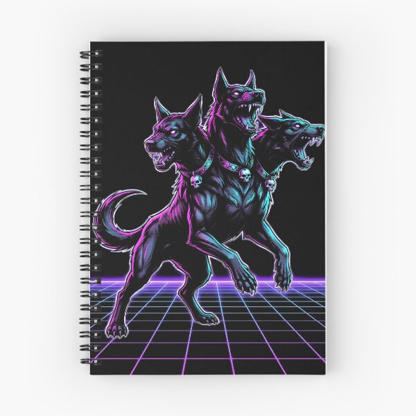 Item preview, Cerberus Hades Synthwave Gamer Graphic Tee designed and sold by Senpaiwaves.