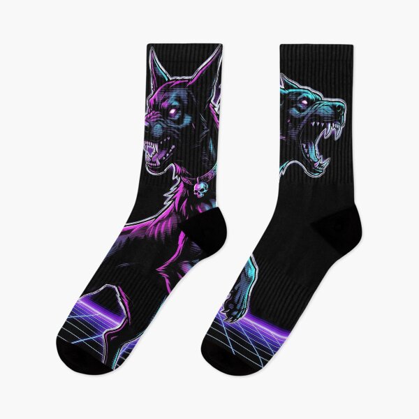 Item preview, Cerberus Hades Synthwave Gamer Graphic Tee designed and sold by Senpaiwaves.