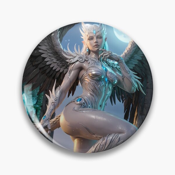 Item preview, Celestial Valkyrie Angel Dark Ruins designed and sold by GalleryBrisArt.