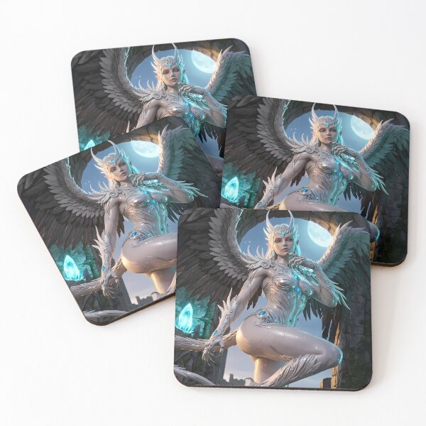 Item preview, Celestial Valkyrie Angel Dark Ruins designed and sold by GalleryBrisArt.