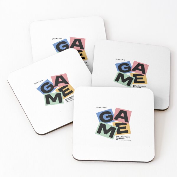 Item preview, Start The Game — Modern Collage Block Typography designed and sold by FitNow.