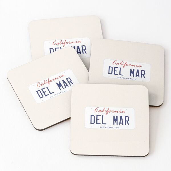 Item preview, Del Mar License Plate California designed and sold by goodvibesgreatlakes.