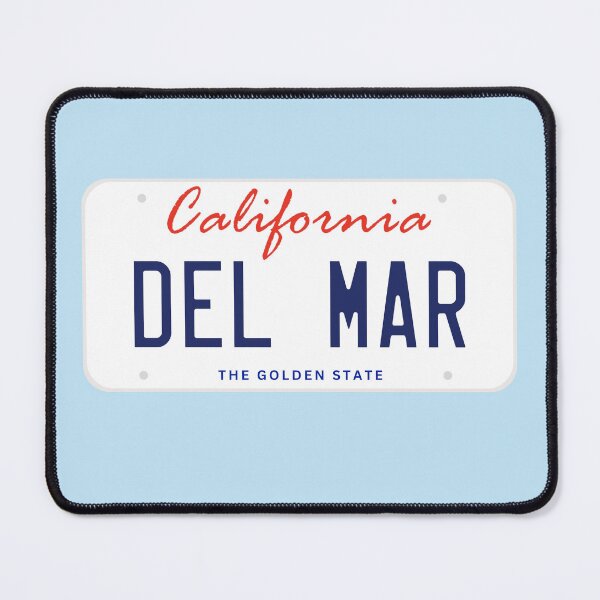 Item preview, Del Mar License Plate California designed and sold by goodvibesgreatlakes.