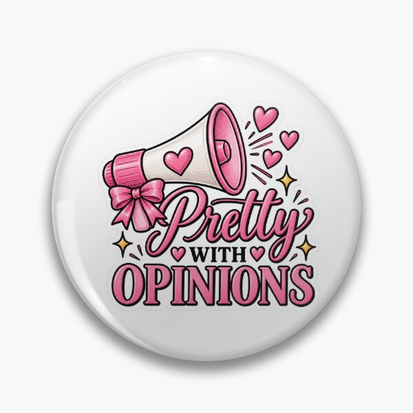 Item preview, Cute Opinionated Woman Sticker – Feminist Humor & Girly Coquette Design designed and sold by Northmoth Studio.