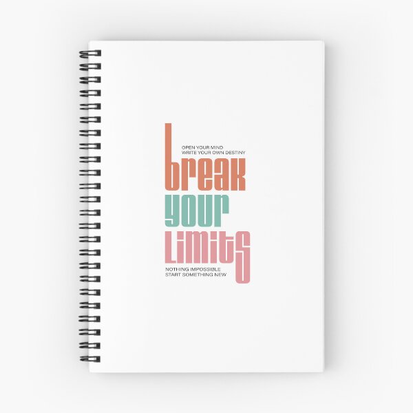 Item preview, Break Your Limits — Stretched Vertical Minimalist Typography designed and sold by FitNow.
