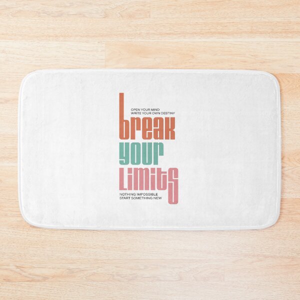 Item preview, Break Your Limits — Stretched Vertical Minimalist Typography designed and sold by FitNow.