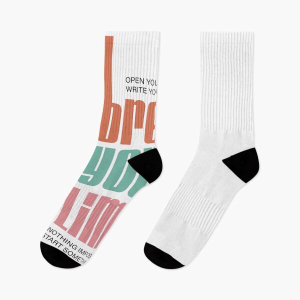 Item preview, Break Your Limits — Stretched Vertical Minimalist Typography designed and sold by FitNow.