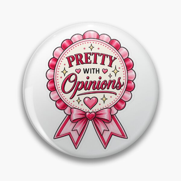 Item preview, Pretty With Opinions – Opinionated Woman Sticker for Strong Women designed and sold by Northmoth Studio.