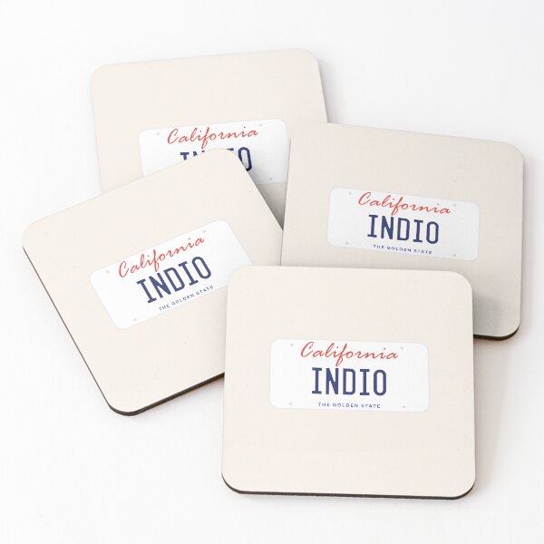 Item preview, Indio License Plate California designed and sold by goodvibesgreatlakes.
