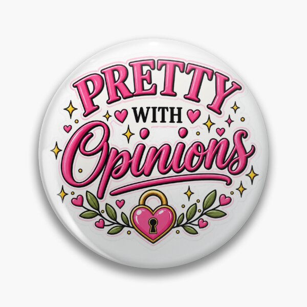 Item preview, Opinionated Woman Feminist Sticker – Cute Girly Feminist Humor Design designed and sold by Northmoth Studio.