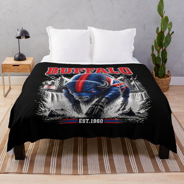 Item preview, Vintage Buffalo Charging Bull Est 1960 Sports Graphic designed and sold by SarahPayn58215.