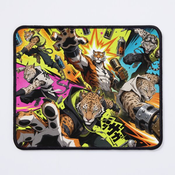 Item preview, Graffiti Cats in Neon Flight (V5) designed and sold by SabaMirzique.